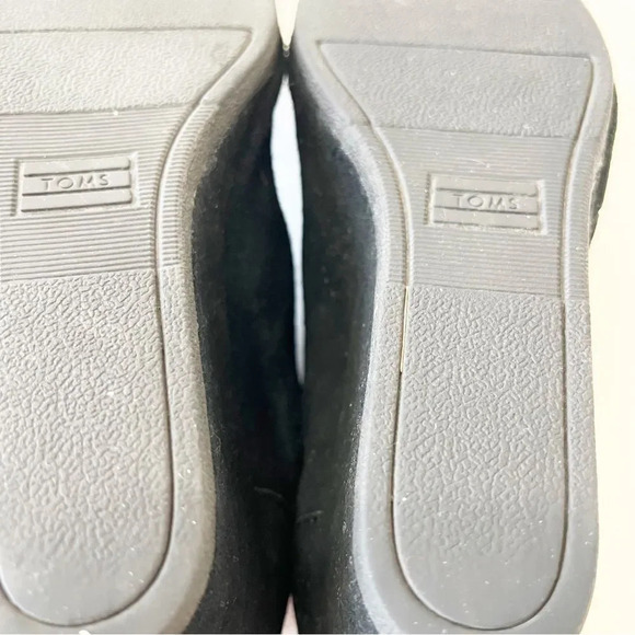 Toms Black Suede Pull-on Wedge Boots Women’s Size 9 One for One Winter FLAW Read - Picture 8 of 12